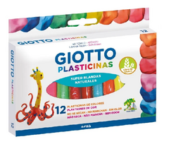 PLASTILINA GIOTTO X 12 SURTIDO