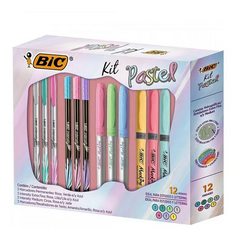 KIT BIC PASTEL X 12 LETTERING