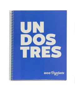 CUADERNO 123 N°7 TRIUNFANTE LINEA LETRAS X 100 Hojas