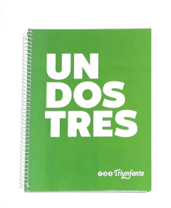 CUADERNO 123 N°7 TRIUNFANTE LINEA LETRAS X 100 Hojas - comprar online