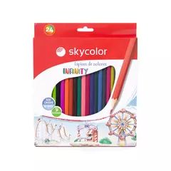 Lápices Largos de Colores Skycolor x 24