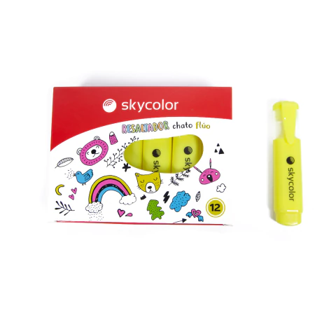 RESALTADOR SKYCOLOR G14 FLUO AMARILLO x 12 unidades - comprar online
