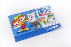 BLOCK DE DIBUJO LUMA N°6 BLANCO