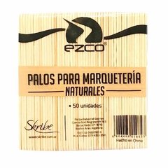 PALITOS PARA MARQUETERIA EZCO NATURAL X 50 unidades - comprar online