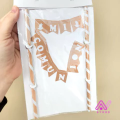 Banderín para torta Mi Comunión