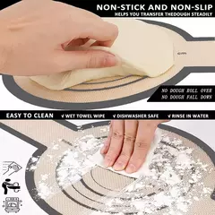 Plancha de silicona tipo Silpat para pan Ovalada