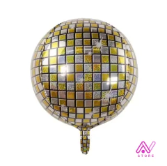 Esfera Orbz 3D Bola de espejos Plata y dorado