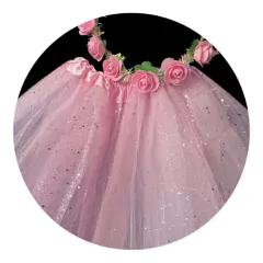 Tutu con brillo tricapa (varios colores) - tienda online