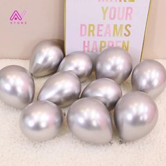 Globos Chrome 12" x5 u. - tienda online