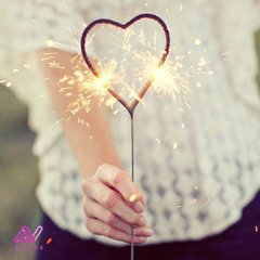 Velas Sparkler Corazón