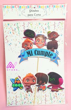 Pinches para torta Mini Beat Power Rocker