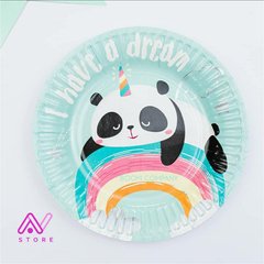 Platos de Panda (metalizados)