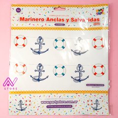 Guirnalda Marinero: Anclas y Salvavidas - tienda online
