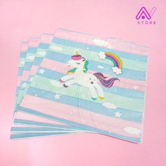 Servilletas Unicornio a rayas