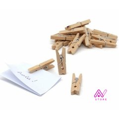 Mini broches de madera x40 - comprar online
