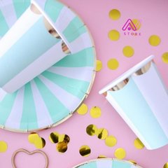 Vasos Tiffany colores pasteles - comprar online