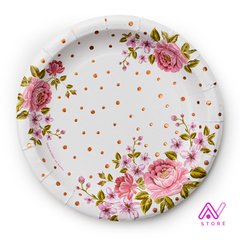 Platos Flores con stamping