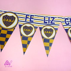 Banderín Feliz Cumple Boca