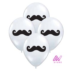 Globos Bigotes x 5 u.