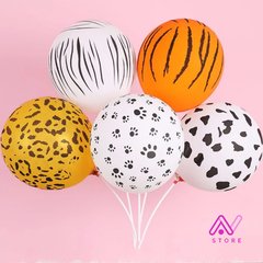 Globos Huellitas blancos x 5 u. - AN Store