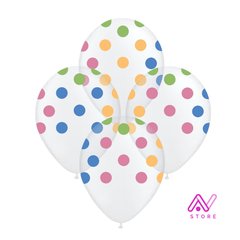 Globos Cristales con Lunares (varios colores) x5 u - comprar online