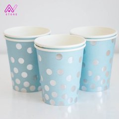 Vasos de lunares con stamping metalizados - comprar online