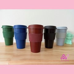 Vaso con tapa y faja de silicona Dark - tienda online