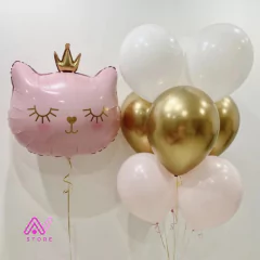 Imagen de Gatita rosa con corona