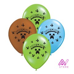 Globos Minecraft x5
