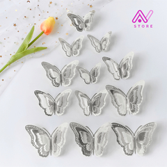 Mariposas caladas 3D x12 u. - comprar online