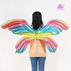 Alas de mariposa multicolor