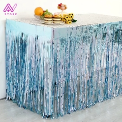 Falda metalizada para mesa - comprar online