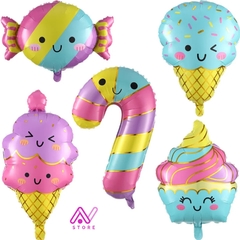 Chupetín bastón con carita - comprar online