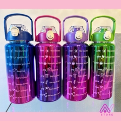 Botella Motivacional tornasolada 2 lts