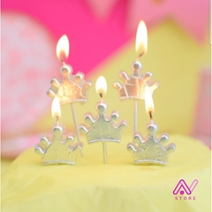 Velas Corona x5 Fucsia, dorado y plateado en internet