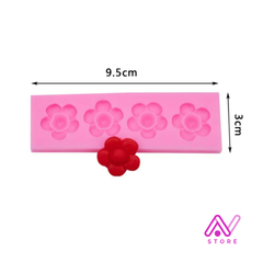 Molde de silicona Mini Florcitas x4 - comprar online
