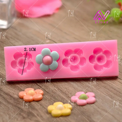 Molde de silicona Mini Florcitas x4 en internet