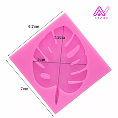 Molde de silicona Hoja Monstera - comprar online