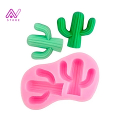 Molde de silicona Cactus x2