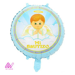 Mi Bautismo angelito celeste pastel