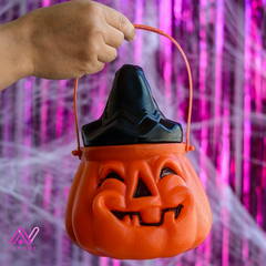 Caramelera Calabaza Halloween con tapa