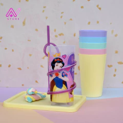 Vaso con sorbete externo (varios motivos) - comprar online