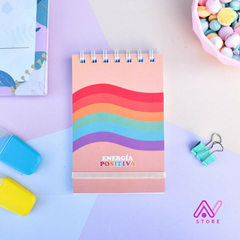 Set de Vaso con tapa y Libreta anillada: Energia positiva - comprar online