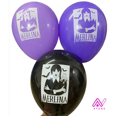 Globos Merlina x5 u.