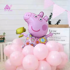 Peppa Pig vestido de flores