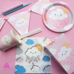 Party Box Nubes Rosa