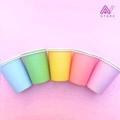 Vasos colores Pasteles