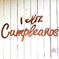 Banner Feliz Cumpleaños (colores metalizados) en internet