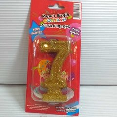 Velas de Número con gibre Dorado en internet