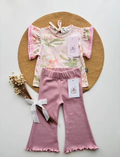 Remera brodery rosa en internet